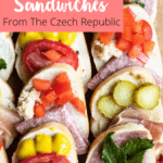 Open Faced Sandwiches Pinterest Image