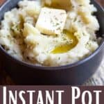 Instant Pot Mashed Potato Recipe Pinterest Image bottom design banner