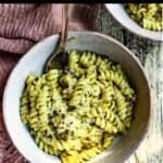 Instant Pot Pesto Pasta Recipe Pinterest Image top black banner