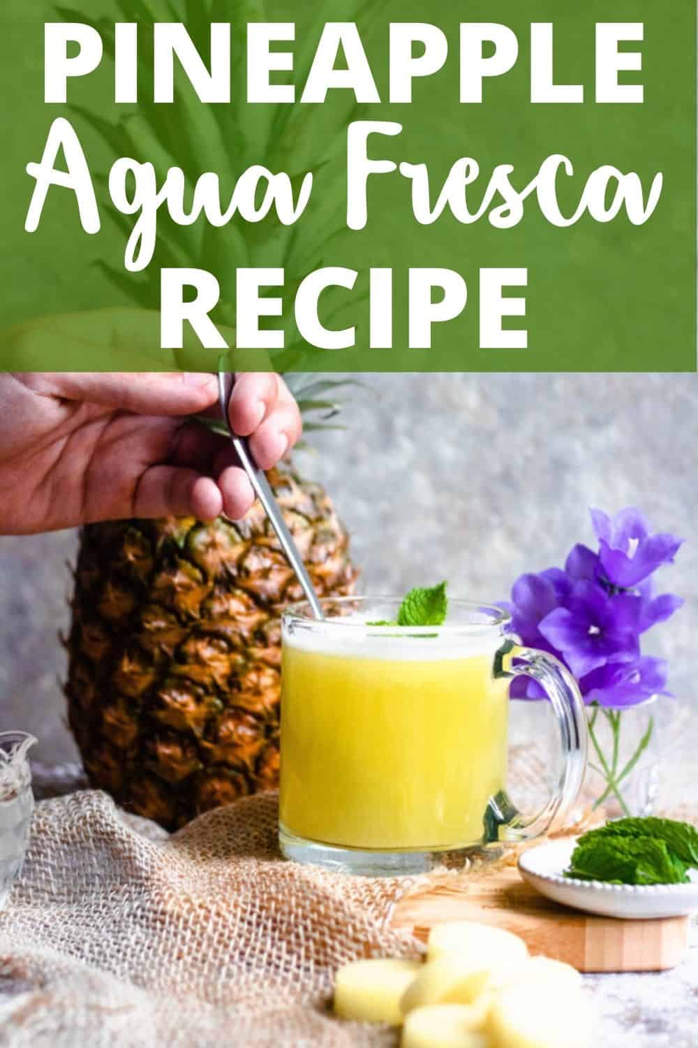 Pineapple Coconut Agua Fresca Recipe The Foreign Fork