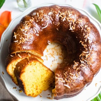 Rum Cake Recipe from overheat with toasted coconut