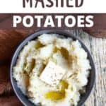 Instant Pot Mashed Potato Recipe Pinterest Image top design banner