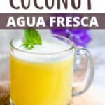 Quick and Easy Agua Fresca Pinterest Image top design banner