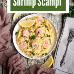 Instant Pot Shrimp Scampi Pinterest Image