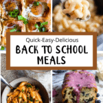 Back To School Meals Middle brown banner