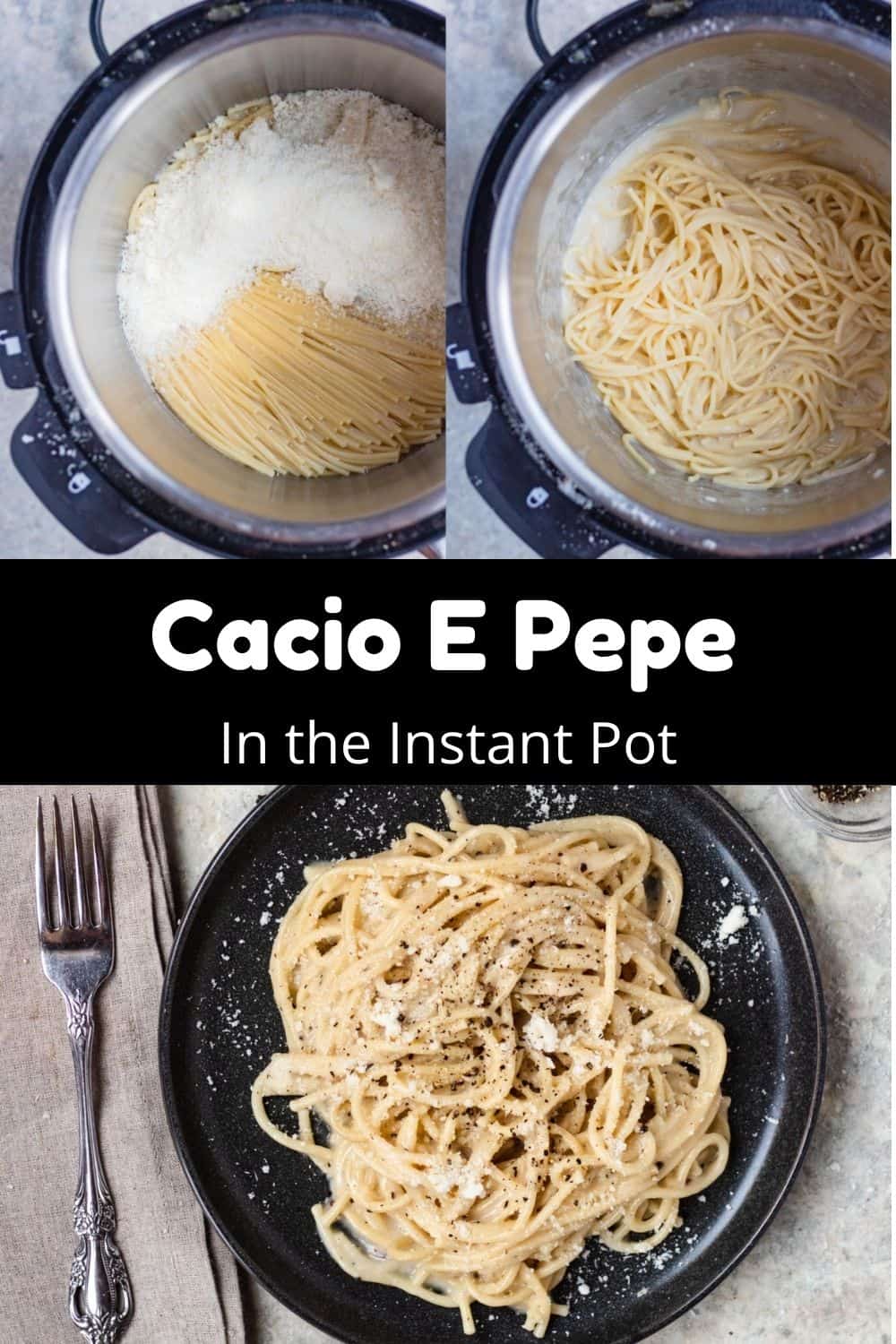 Spaghetti Cacio e Pepe in the Instant Pot The Foreign Fork
