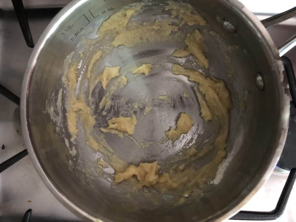 Paste in a pan 