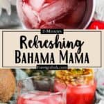 Refreshing Bahama Mama Recipe Pinterest Image middle design banner