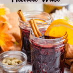 Christmas Mulled Wine Pinterest Image Top Banner with Purple Stripe