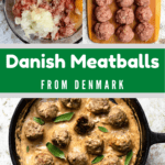 Danish Meatballs Pinterest Image Middle Green Banner
