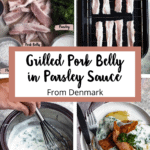 Grilled Pork Belly In Parsley Sauce From Denmark Middle quad photo banner