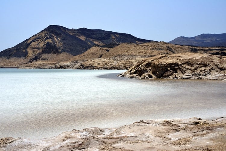Lake Assal in Djibouti 