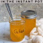Instant Pot Spiced Ghee Pinterest Image Top Clear Banner