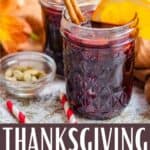 Thanksgiving Mulled Wine Bottom design banner