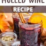 Thanksgiving Instant Pot Mulled Wine Recipe Pinterest Image top design banner