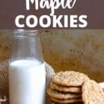 Homemade Maple Cookies Pinterest Image top design banner