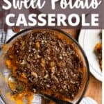 Thanksgiving Sweet Potato Casserole Pinterest Image top design banner