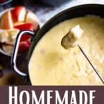 Homemade Fondue Recipe Pinterest Image bottom design banner