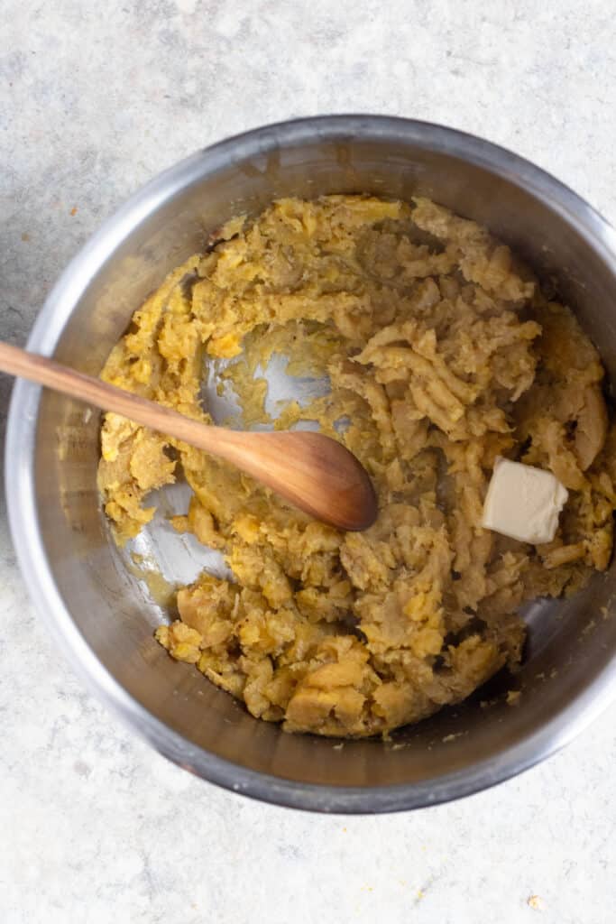mashed plantains in the Instant Pot