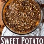 Thanksgiving Sweet Potato Casserole Pinterest Image bottom design banner