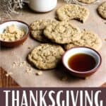Thanksgiving Maple Cookies Pinterest Image bottom design banner