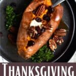 Thanksgiving Sweet Potato Pinterest Image bottom design banner