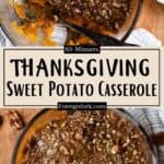 Thanksgiving Sweet Potato Casserole Pinterest Image middle design banner