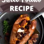 Thanksgiving Sweet Potato Pinterest Image top design banner