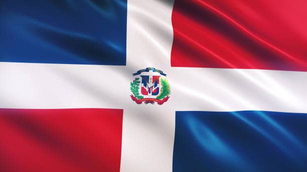 The Dominican Republic flag.