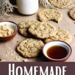 Homemade Maple Cookies Recipe Pinterest Image bottom design banner