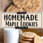 Homemade Maple Cookies Recipe Pinterest Image middle design banner