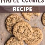 Homemade Maple Cookies Recipe Pinterest Image top design banner