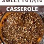 Thanksgiving Sweet Potato Casserole Pinterest Image top design banner