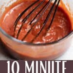 10 Minute Easy Pizza Sauce Recipe Pinterest Image bottom design banner
