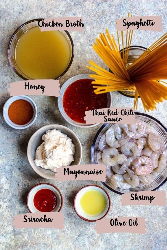 bang bang shrimp pasta recipe ingredients 