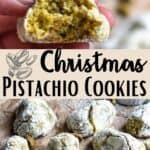 Christmas Pistachio Cookies Pinterest Image middle design banner