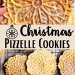 Christmas Pizzelle Cookies Pinterest Image middle design banner
