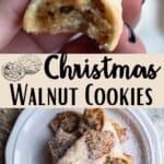 Christmas Walnut Cookies Pinterest Image middle design banner