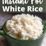 Instant Pot White Rice Pinterest Image top design banner
