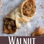 Traditional Italian Walnut Cookies Pinterest Image bottom design banner