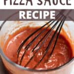 10 Minute Easy Pizza Sauce Recipe Pinterest Image top design banner