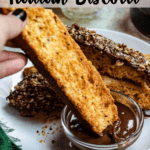 Traditional Italian Biscotti Pinterest Image Top Banner