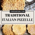 Traditional Italian Pizzelle Pinterest Image middle white banner