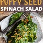 Easter Spinach Salad Recipe Pinterest Image top design banner