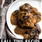 Fall Recipe Instant Pot Chicken Marsala Pinterest Image bottom black banner