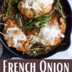 French Onion Chicken Pinterest Image bottom design banner
