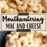 Instant Pot Mac and Cheese Recipe Pinterest Image middle design banner
