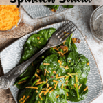 Poppy Seed Dressing Spinach Salad Top Striped Banner