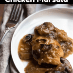 Chicken Marsala Pinterest Image Top Black Banner