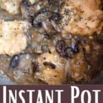 Instant Pot Chicken Marsala Pinterest Image bottom design banner
